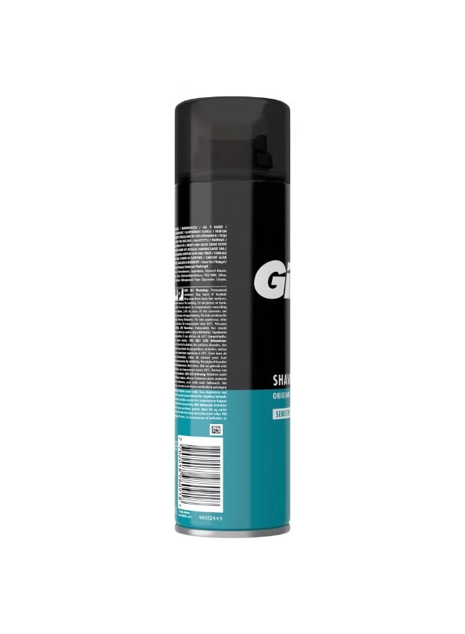 Gillette shave gel original scent sensitive 200 ml - Image 4