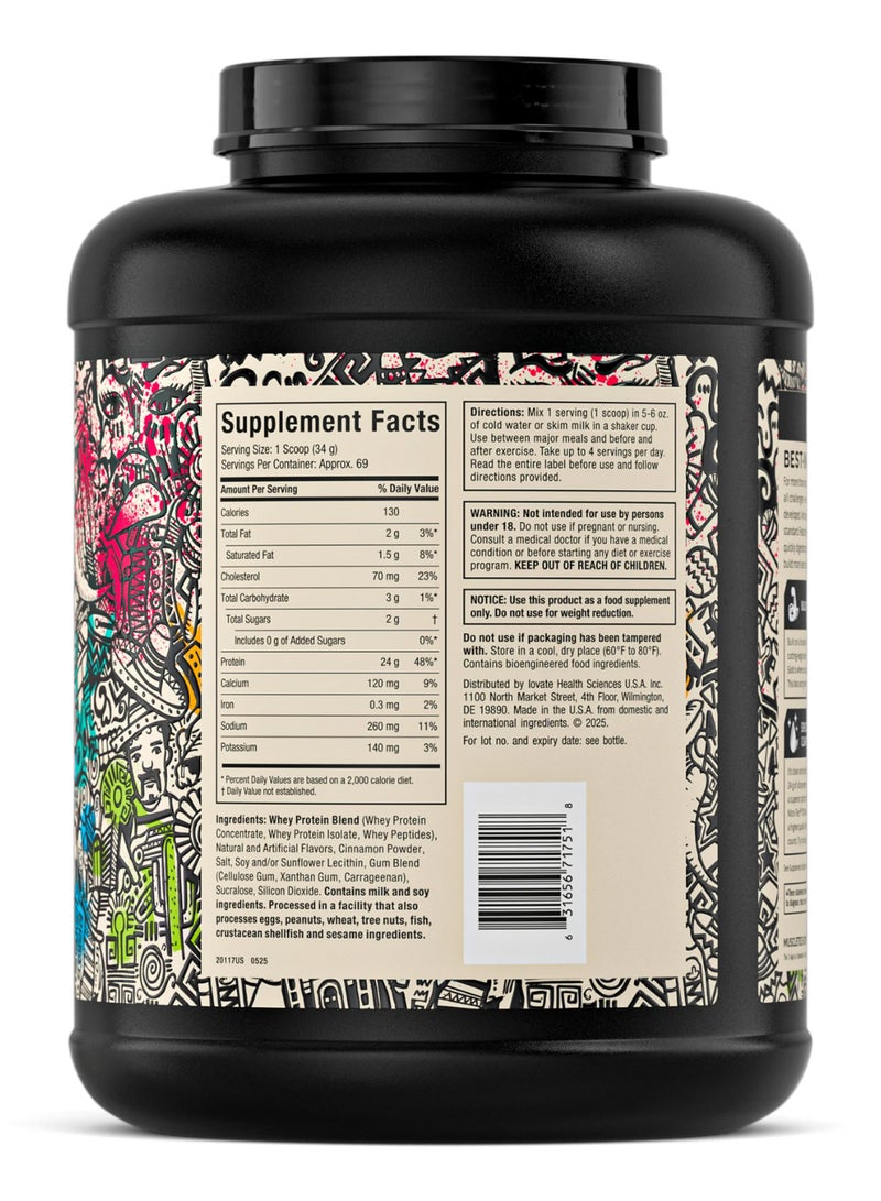 MuscleTech Nitro Tech 100% Whey Gold Ultra-Pure Whey Formula Limited Edition - 24g Protein - 4g Glutamine & Precursor - 5.4g BCAAs - Churros Flavor - Dietary Supplement - Net Wt 5.10 lbs (2.32kg) - Image 2