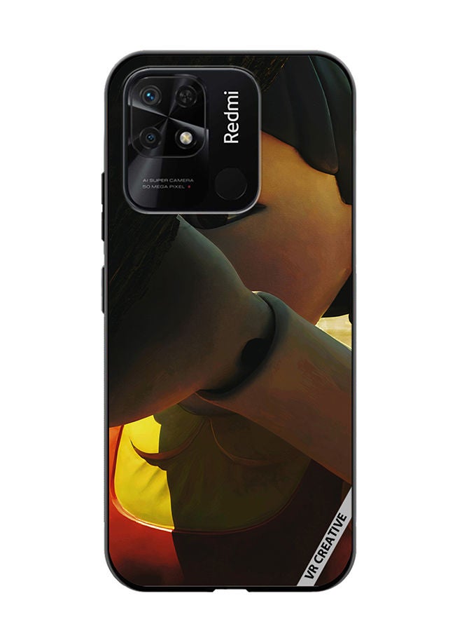 VR CREATIVE Protective Case Cover For Xiaomi Redmi 10C Squid Game Girl Statue Design Multicolour - Image 1