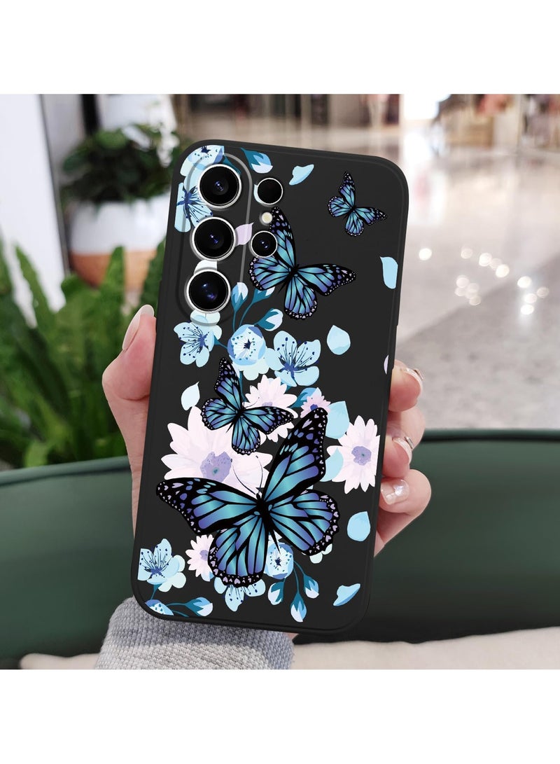 for Samsung Galaxy S25 Ultra Case, Creative Patterns Slim Non Slip Lightweight Phone Cover for Galaxy S25 Ultra 6.9 inch, Aurora Butterfly Black - Image 4