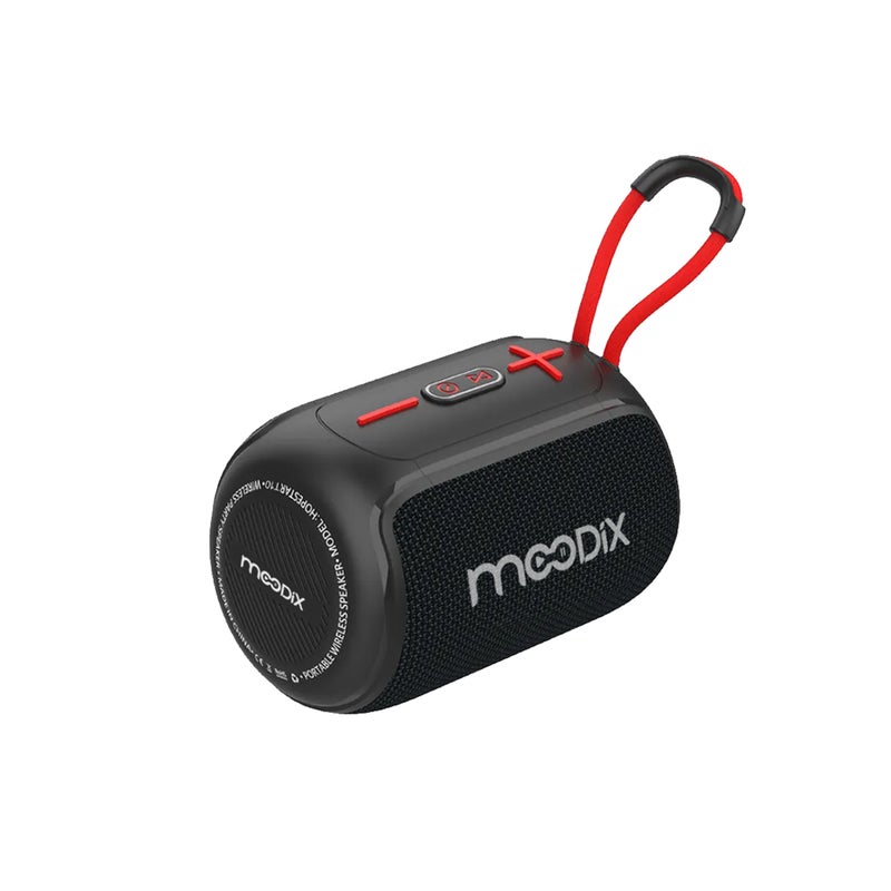 Moodix IPX6 Portable Wireless Water Resistant Bluetooth Speaker, Black - Image 1