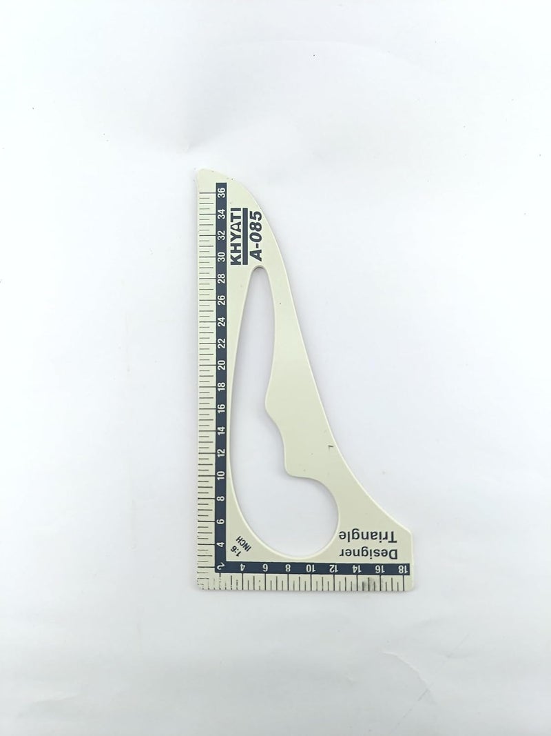 advancedestore advancedestore Pack of 2pcs Triangle Curve Desinger Triangle Curve Sewing trailoring Machine Curve - Image 2