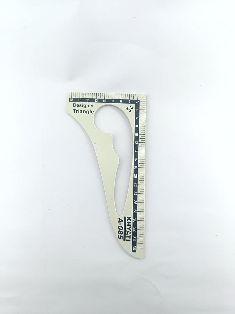 advancedestore advancedestore Pack of 2pcs Triangle Curve Desinger Triangle Curve Sewing trailoring Machine Curve - Image 4