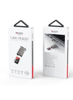 Yesido Yesido GS20 Portable Mini Card Reader USB 2.0 High Speed TF Memory Adapter - Black  - Image 1