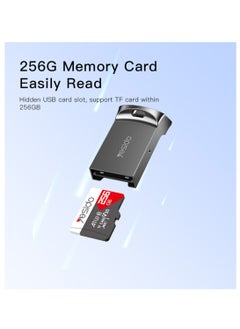 Yesido Yesido GS20 Portable Mini Card Reader USB 2.0 High Speed TF Memory Adapter - Black  - Image 4