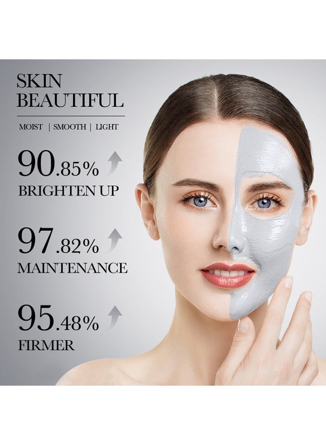 BIOAOUA Whitening Mud Mask-Clean Pores Whitening Skin, Dead Sea Mud Mask For Face Acne Oily Skin & Blackheads Minimizes Pores & Improves Overall Complexion 8g*5PCS - Image 3