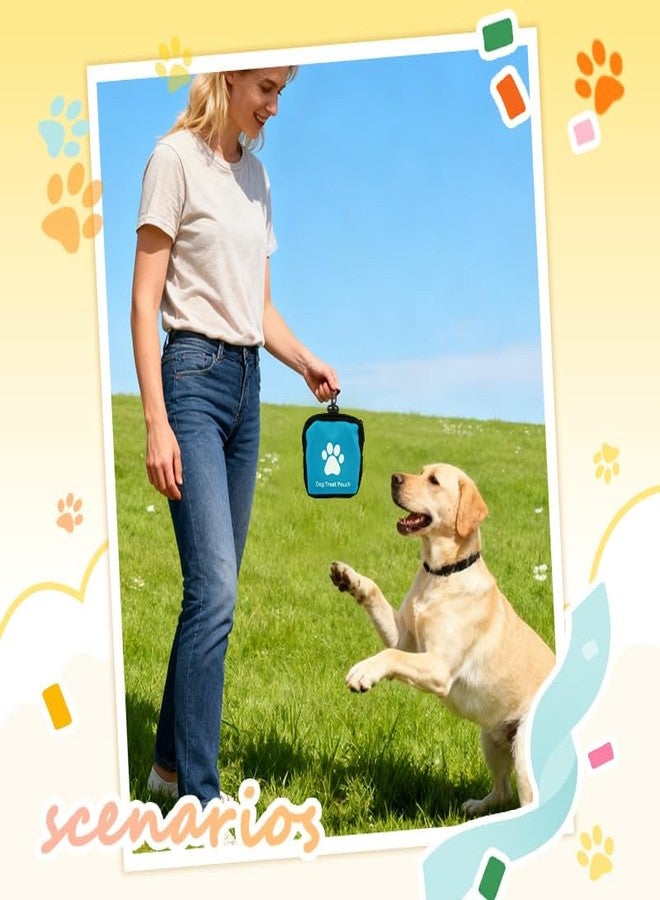 Xiyantiji Dog Training Treat Pouch for Leash Small Pocket-Sized Snack Pouches with Zipper Portable Training Bag for Women Men Pet Owners Dog Cat Poop Bags Holders Dog Walking Bag Training Accessories - Image 3