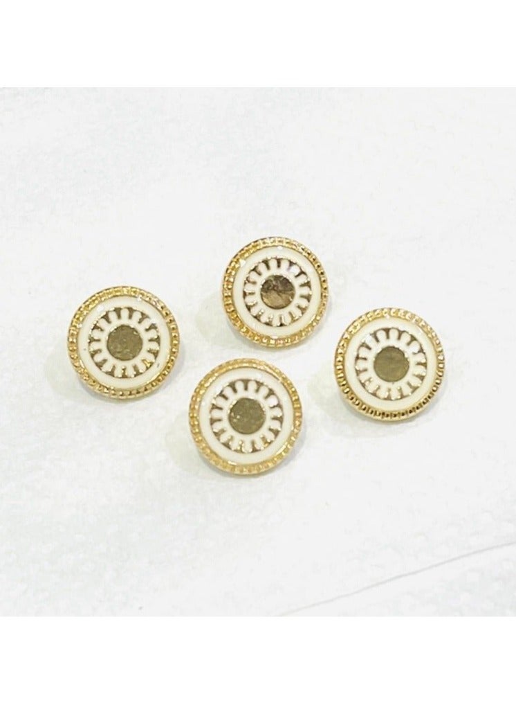 Abrar 8 Set Metal Snap Buttons For Men Saudi Thobe Size 12mm - Image 1