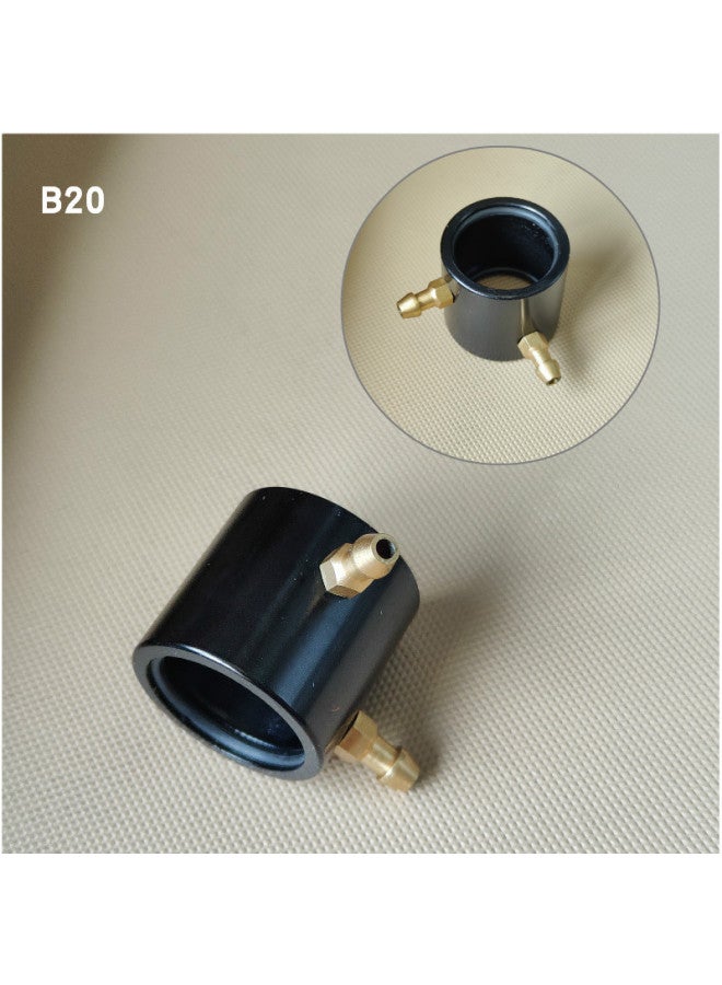 Model Remote Control Marine B20B24B28B36B40 Brushless Motor Aluminum Alloy Water Cooling Jacket Radiator-Color:B20 Inner Diameter 20mm, Length 24mm, Black  - Image 1