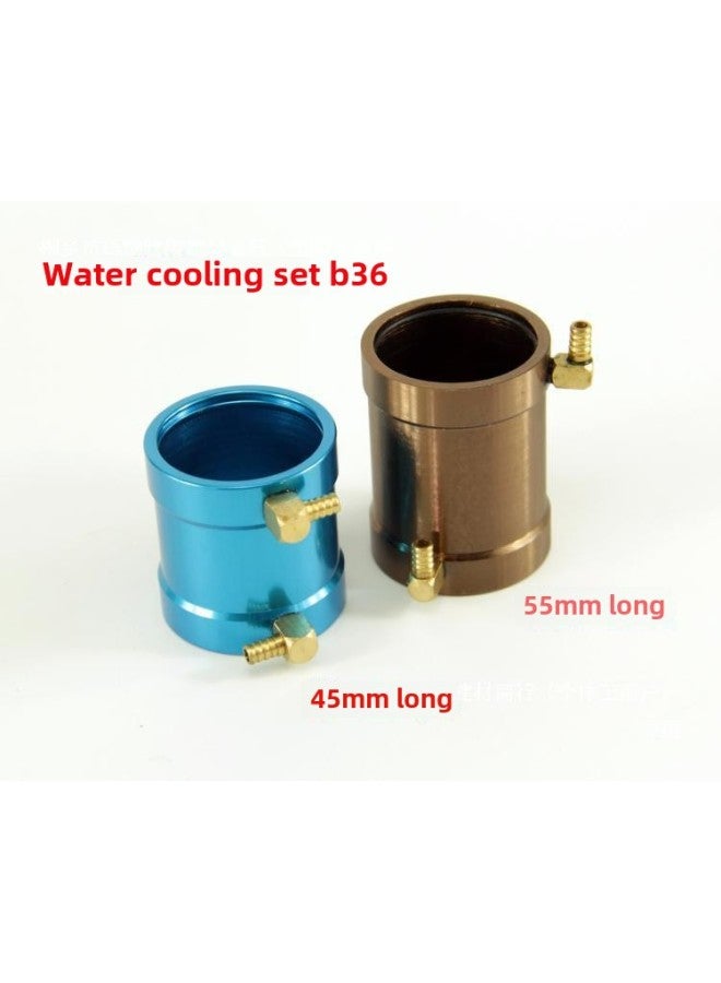 Model Remote Control Marine B20B24B28B36B40 Brushless Motor Aluminum Alloy Water Cooling Jacket Radiator-Color:B20 Inner Diameter 20mm, Length 24mm, Black  - Image 5