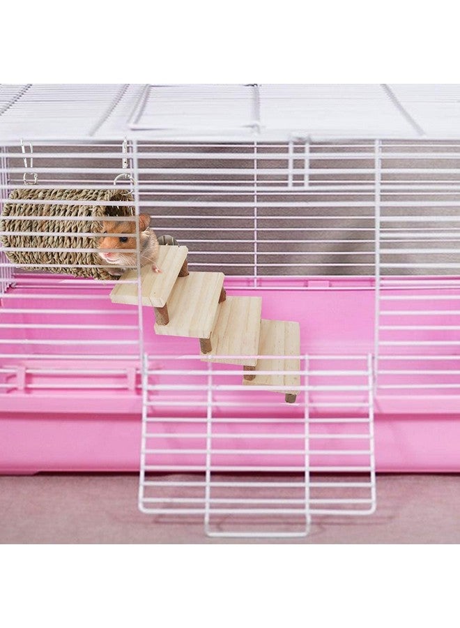 هامليدي ألعاب تسلق الهامستر، ألعاب الأضراس الخشبية للهامستر، مجموعة أنابيب الحفر والسلالم الخشبية، ملحقات الهامستر الآمنة للتسلق للأقفاص مع سلم للدب الحريري الذهبي والهامستر والجربوع وما إلى ذلك - Image 3