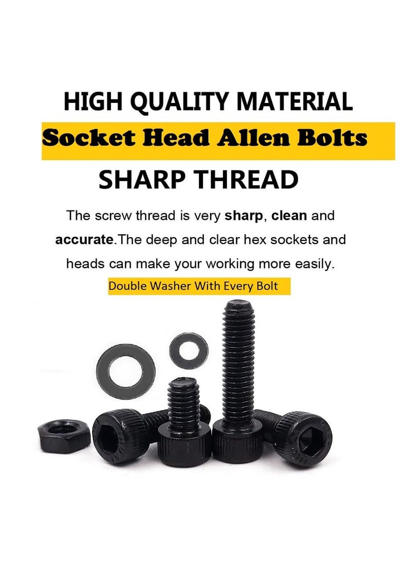 Epi-Torque; The Epic Torque #Doityourself EpiTorque The Epic Torque Doityourself High Tensile Allen Bolts Dia M3 Assorted Lengths 6MM30MM Pack of 576 Pcs with Plastic Box Assortment  - Image 2