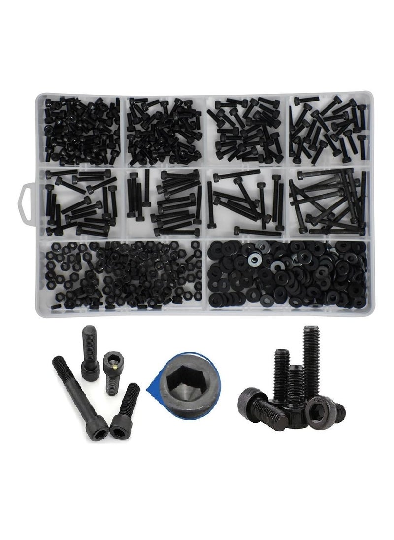 Epi-Torque; The Epic Torque #Doityourself EpiTorque The Epic Torque Doityourself High Tensile Allen Bolts Dia M3 Assorted Lengths 6MM30MM Pack of 576 Pcs with Plastic Box Assortment  - Image 5