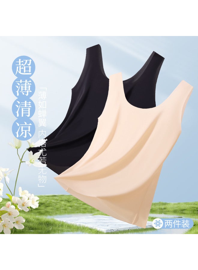 MIIOW Women'S Underwear Seamless Camisole, Anti-Peek Sleeveless Vest For Layering - Image 2