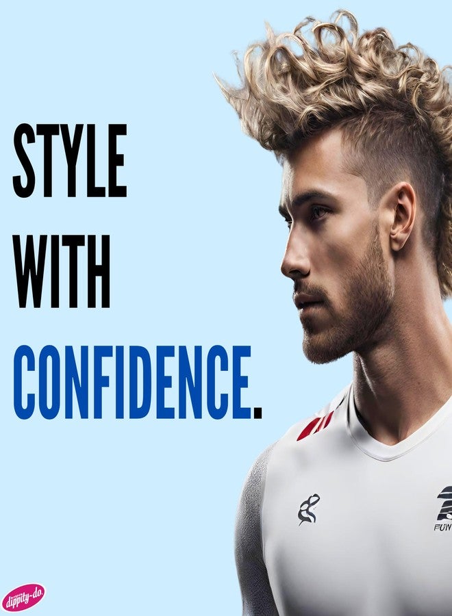 dippity-do Dippity Do Power Gel - Men's Strong Hold Hair Gel - High Shine, Natural Feel and Non-Flaking - Formulated with Panthenol, Argan Oil, Olive Oil and Tea Tree Oil - 350 mL/11.8 fl oz - Image 4