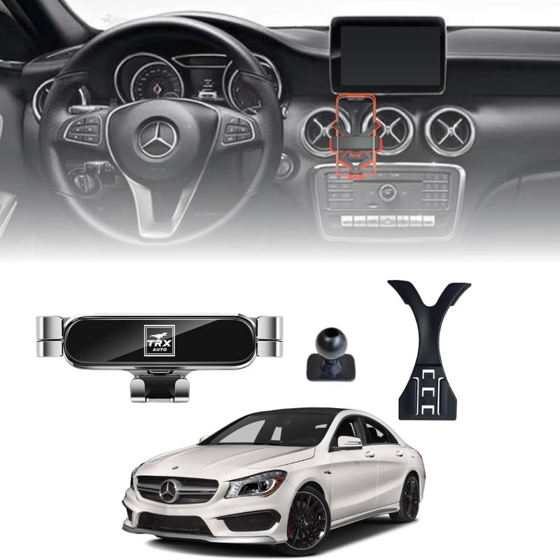 TRX AUTO Phone Holder Mount With Gravity Phone Holder For Mercedes Benz GLA, CLA & A Class 2013 To 2019 | Mercedes Benz A 200, A250, A220, CLA 200, CLA 250 Accessories | Mobile Phone Holder - Image 1