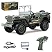 Hylukon Remote Control Car 24Ghz 4WD Off Road RC Jeep Rock Crawler Vehicle with Linked Lights 110 Scales All Terrain Remote Control Trucks RTR Hobby RC Car for Teen Adults - Image 2