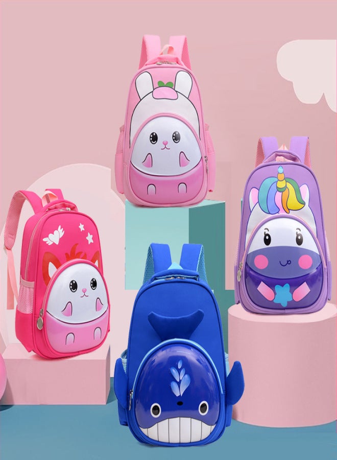 Water-proof kindergarten school bag for preschool 3-6 boys and girls, cartoon fashion, lightweight and burden-reducing children's bag Cute pets nine - Image 2