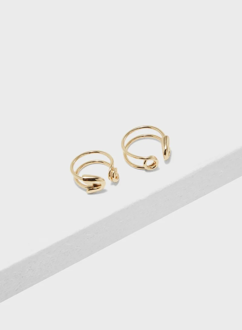 Cheap Monday Safety Pin Rings