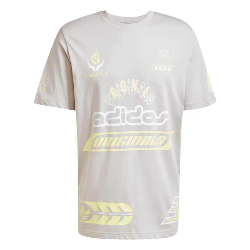 adidas تيشيرت رجالي Q12 TS SPONSOR Grey Originals