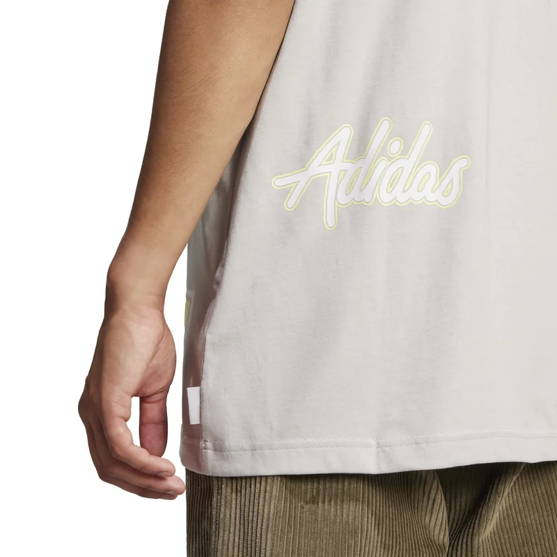 adidas تيشيرت رجالي Q12 TS SPONSOR Grey Originals