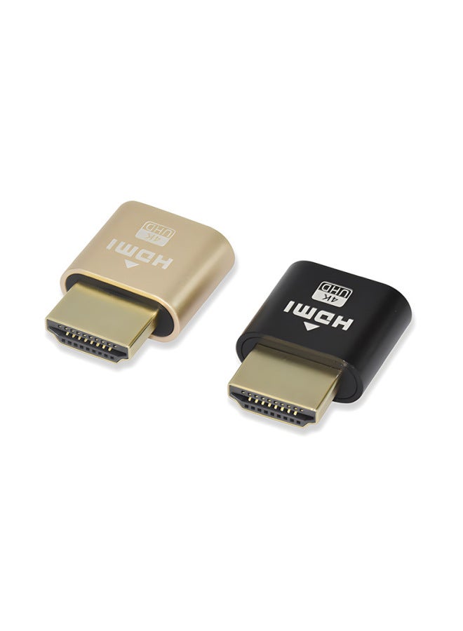 بطاقة فيديو افتراضية HDMI مزيفة تحميل شاشة قفل HDMI Treasure dummyplug Virtual Display 3060-اللون: HDMI edid [غلاف من الألومنيوم فضي لامع] - Image 3