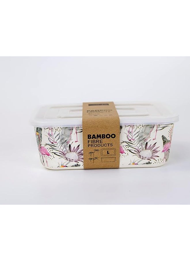 CUISINEART - Cuisine Art - FLORENCE Eco-Friendly Bamboo Fibre Container – Food storage Lunchbox 19x14cm 800ml - Image 1
