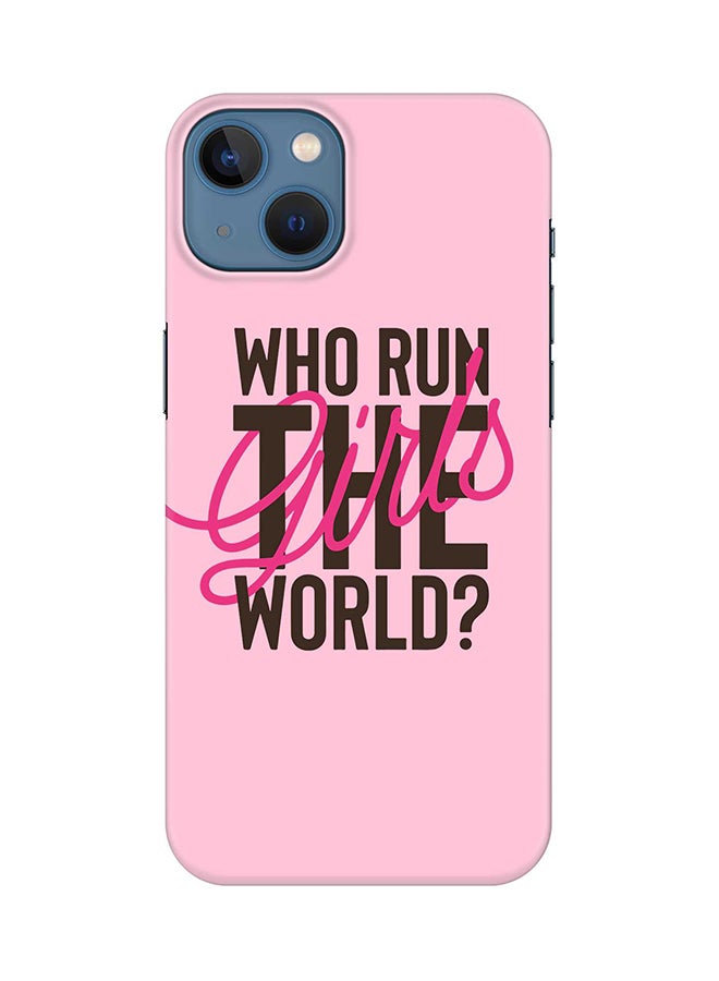 Stylizedd Case for Apple iPhone 14 Slim Snap Classic Series Mobile Cover Hard PC Shield Matte Finish Print - Who run the world?