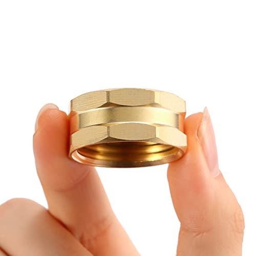 Sanpaint 2 Pack Garden Hose End Caps with Washers, Brass Spigot Cap, 3/4" Female End Cap - Image 5
