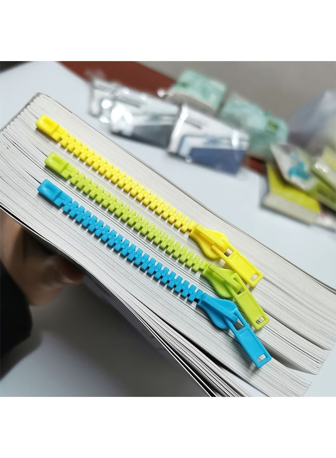 Zippermark，Cute Zipper Funny Bookmarks for Book Lovers, Cool Lovely Bookmakers for Women/Men/Kids (Green) - Image 2