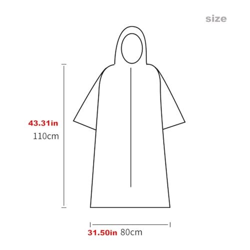 HI SUYI Thermal Surf Poncho Changing Robe Unisex Swim Parka Oversize Long Fleece Waterproof Heat Swimming Jacket Wetsuit Towel Hooded - Image 4