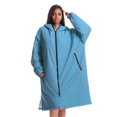 HI SUYI Thermal Surf Poncho Changing Robe Unisex Swim Parka Oversize Long Fleece Waterproof Heat Swimming Jacket Wetsuit Towel Hooded - Image 1