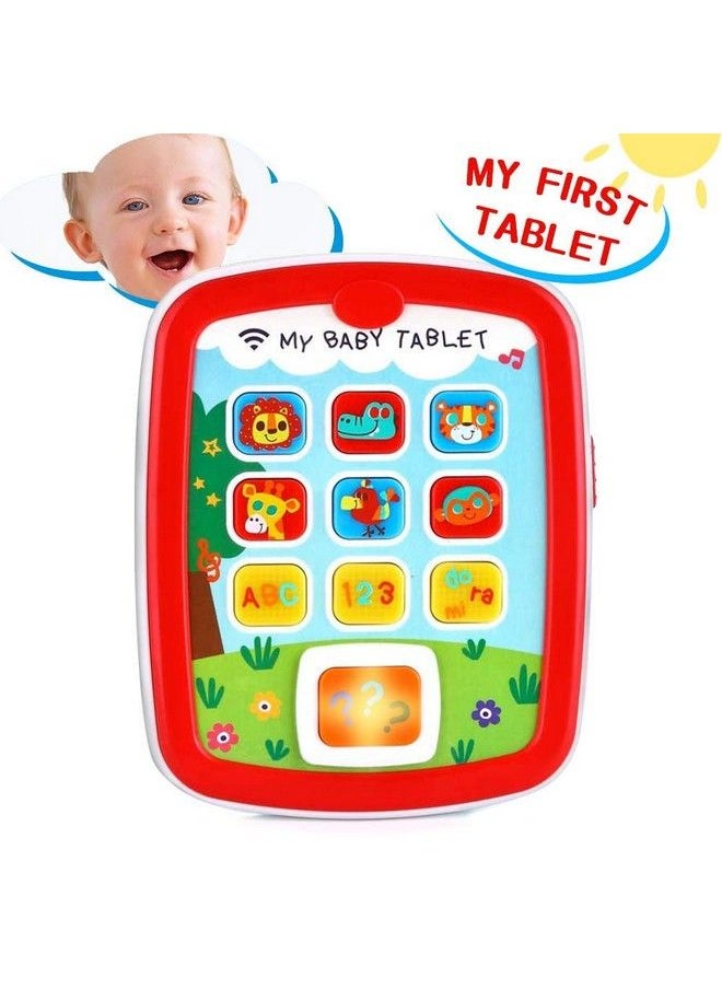 VATOS Toddler Learning Tablet For 1 Year Old Baby Ipad For 6M 12M 18M With Music Light Travel Toy Tablet With Easy Abc Toy Numbers Color My First Learning