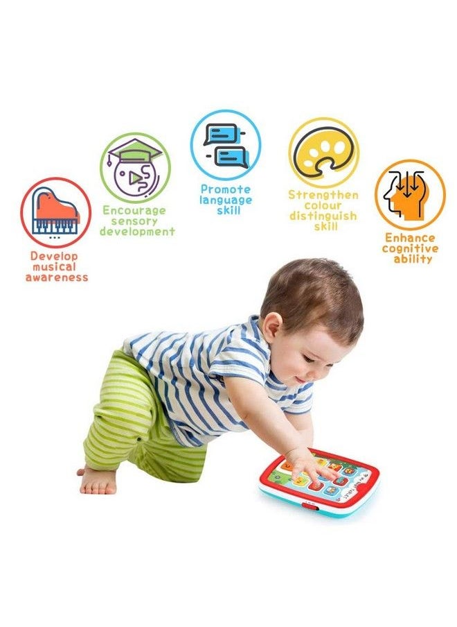 VATOS - Toddler Learning Tablet For 1 Year Old Baby Ipad For 6M 12M 18M+ With Music & Light Travel Toy Tablet With Easy Abc Toy Numbers & Color ; My First Learning Tablet - Image 1