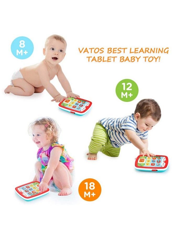 VATOS - Toddler Learning Tablet For 1 Year Old Baby Ipad For 6M 12M 18M+ With Music & Light Travel Toy Tablet With Easy Abc Toy Numbers & Color ; My First Learning Tablet - Image 1