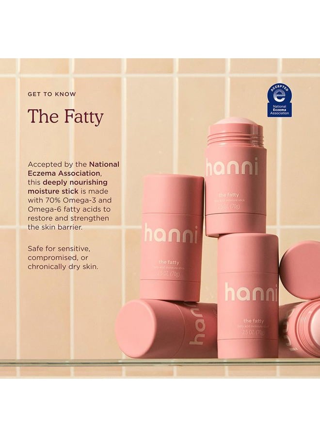 HANNI Fatty Body Moisturizer Stick with Fatty Acids, Travel Size Friendly Solid Lotion for Plumping and Hydration, Fragrance-Free and Safe for Sensitive Skin, 2.5 oz (Pack of 2) - Image 3
