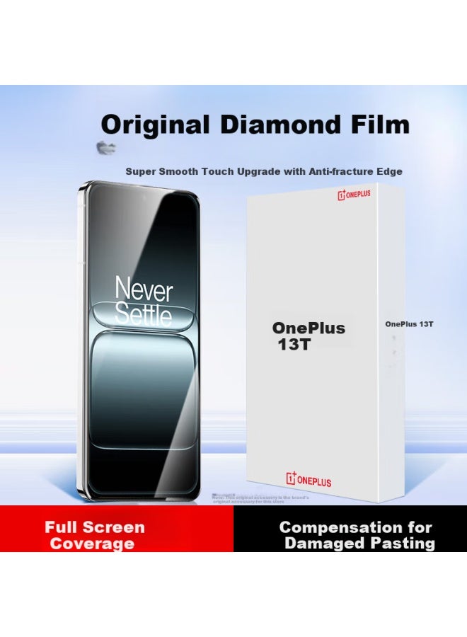 Koolife Upgraded Anti-shatter Edge Tempered Glass Screen Protector For Oneplus 13t, 1+ Oneplus 13t Phone Film Protection Cover Full Screen Coverage Ultra Thin High Definition Anti-drop Fingerprint