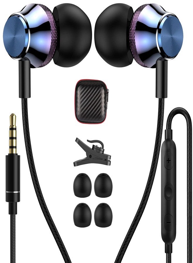 APETOO 3.5mm Wired Earbuds Headphones for Samsung A15 A14 A13 A12 A52, Noise Isolation in-Ear Earphones with Mic Volume Control HiFi Stereo for iPhone iPod Laptop Gaming Controller Android Phone MP3/MP4 - Image 1