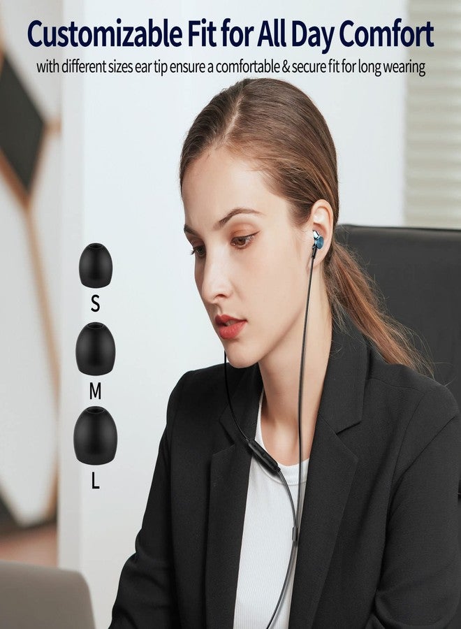 APETOO 3.5mm Wired Earbuds Headphones for Samsung A15 A14 A13 A12 A52, Noise Isolation in-Ear Earphones with Mic Volume Control HiFi Stereo for iPhone iPod Laptop Gaming Controller Android Phone MP3/MP4 - Image 5