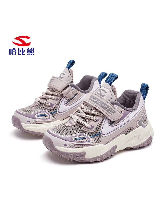 Habib Bear Double Net Boys Sneaker Autumn Breathable  Shoes Girls Light Outdoor Casual Shoes A Generation Of Hair