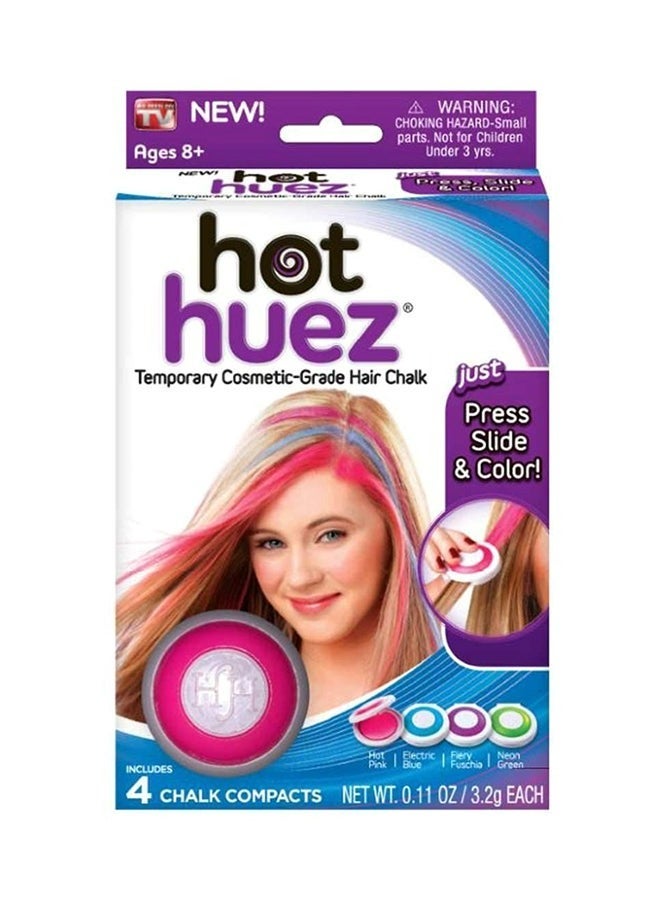Hot Huez Temporary Hair Chalk-Set of 4 Colors  - Image 1