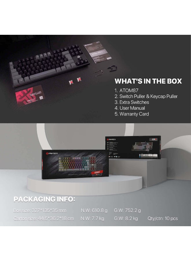 فانتيك ATOM MK876 V2 TKL RGB Mechanical Gaming Keyboard - Image 4