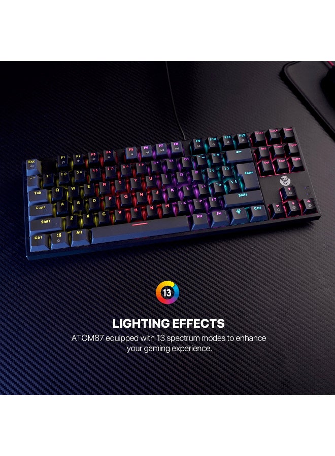فانتيك ATOM MK876 V2 TKL RGB Mechanical Gaming Keyboard - Image 2