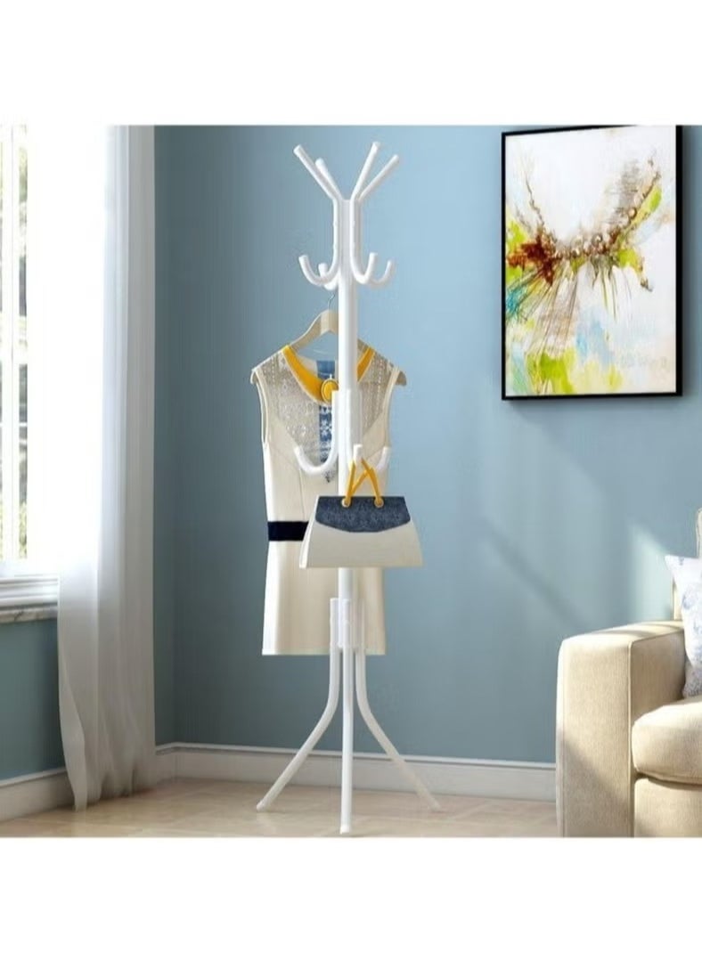 Generic Simple Floor Coat Rack Wrought Iron Hanger Bedroom Vertical Clothes Rack Foyer Bag Rack  - Image 2