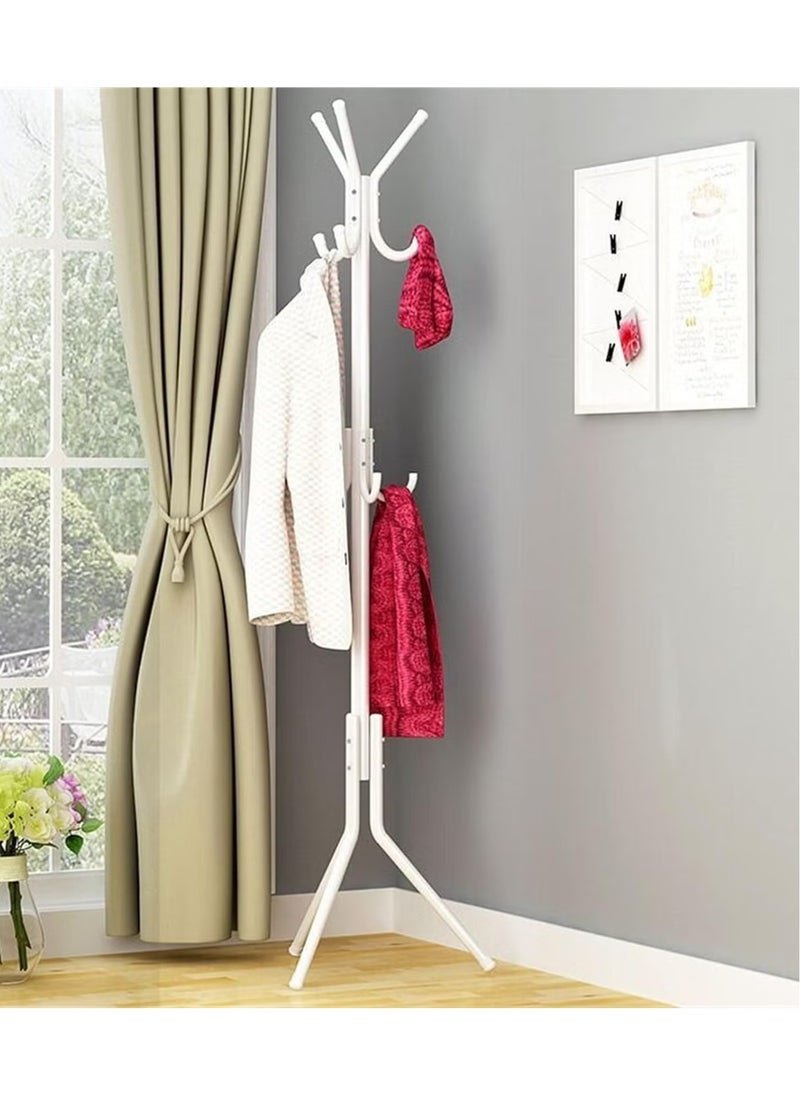 Generic Simple Floor Coat Rack Wrought Iron Hanger Bedroom Vertical Clothes Rack Foyer Bag Rack  - Image 1