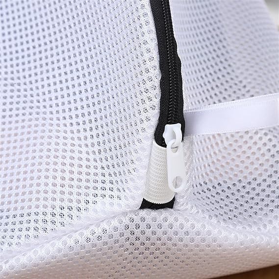 AADIVY Laundry Bag for Shoes & Delicates – Durable Mesh Washing Bag with Zipper, Travel Organizer, Machine Wash Safe for Sneakers, Lingerie, Underwear, Socks & Baby Clothes (1 Pc, Black) - Image 3