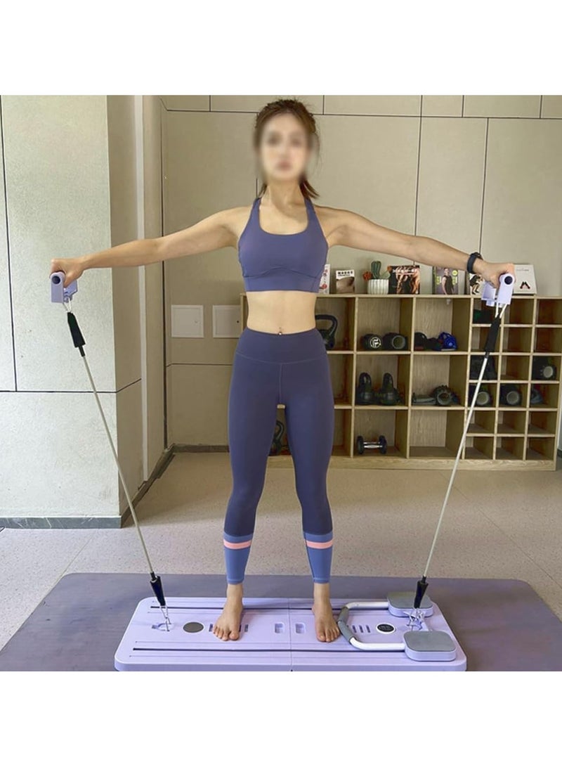 ORLENIC Push Up Board 15-in-1 Multi-Function Home Workout Equipment – Foldable Pushup Bar System with Resistance Bands, Portable Strength Training Fitness Stand for Chest, Arms, Shoulders & Core, Burn Fat & Build Muscle - Image 4