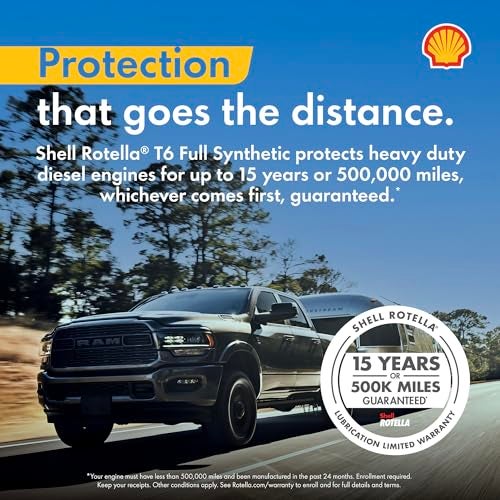 Shell Rotella T6 Full Synthetic 10W-30 Diesel Engine Oil, 1 Gallon (3 Pack) - Image 3