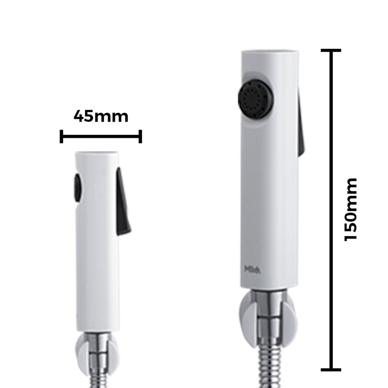 Mila India Mila Jetspee Health Faucet MHHC0402WT Health Faucet White Jet Flow per Minute 9L03Mpa11105Mpa Hose 12 Metres - Image 5