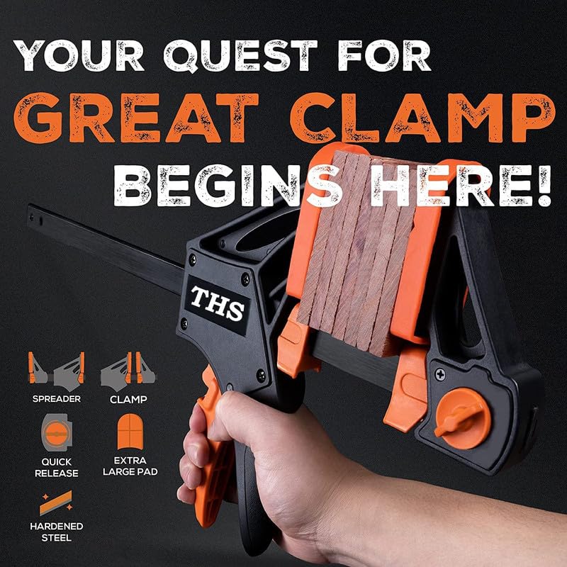 THS Quick Relase Clamps 8" 200mm - Selecting the Perfect Quick-Release Clamp for Woodworking Projects - Image 3